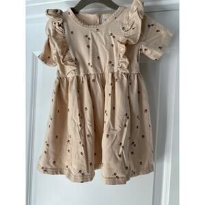 Mebie Baby Cream Floral Dress EUC Size 2T